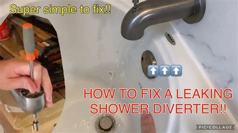 tub diverter leaking|Shower Diverter: Common Problems & How to Fix Them 